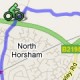 horsham-route120 Part of the route map