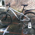 Bike cleaning in progress