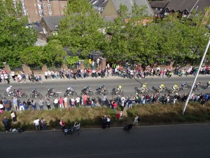 The cyclists on Albion Way