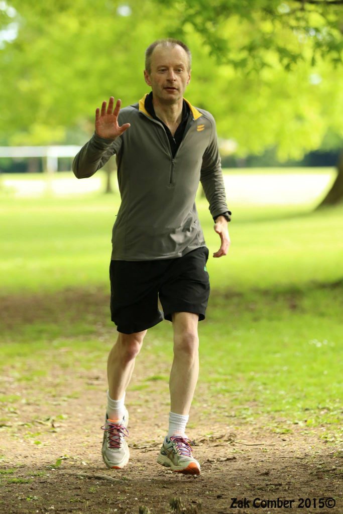 Clive Walker running at parkrun