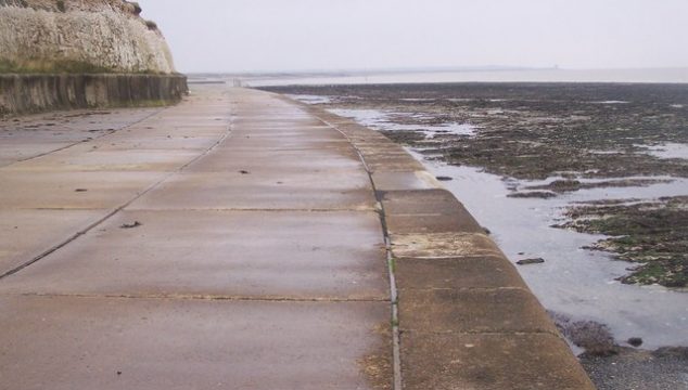 Sea wall promenade